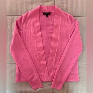 Banana Republic Pink Merino Wool Open Front Cardigan Sweater
